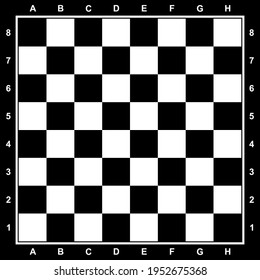 Chess Board without Chess Pieces. Vector Illustration