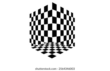 Chess board,3d colorful design vector illustration