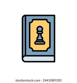 Chess Book Icon Vector Illustration