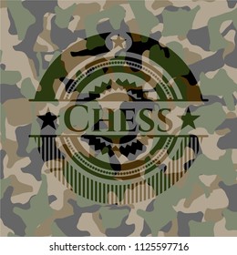 Chess camouflage emblem