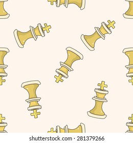 chess , cartoon seamless pattern background