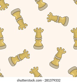 chess , cartoon seamless pattern background