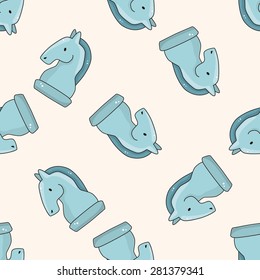 chess , cartoon seamless pattern background