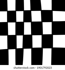 Chess Cells Vector. Black and white squares.