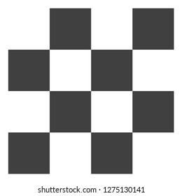 Chess cells vector icon symbol. Flat pictogram is isolated on a white background. Chess cells pictogram designed with simple style.