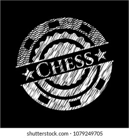  Chess with chalkboard texture