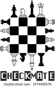 Chess- chessboard and checkmate title