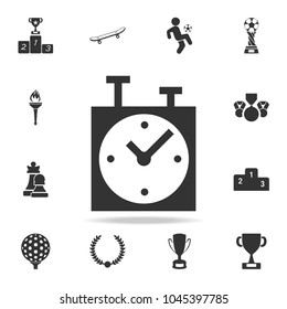 chess clock icon. Detailed set of athletes and accessories icons. Premium quality graphic design. One of the collection icons for websites, web design, mobile app on white background