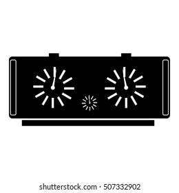 Chess clock icon. Simple illustration of chess clock vector icon for web