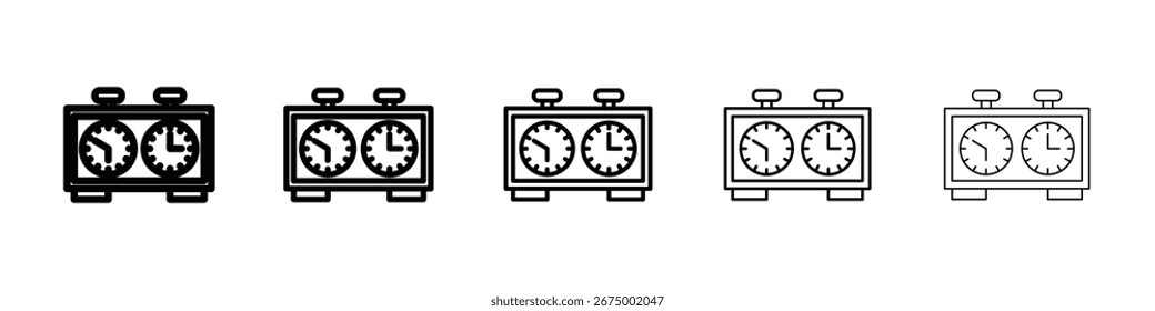Schachuhr-Symbol Vektorgrafik