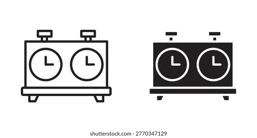 Chess clock icons Black symbol on transparent background. EPS10 - Powered by Shutterstock - Get 15% off with code: PIKWIZARD15