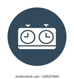 Chess clock Isolated Vector icon which can easily modify or edit

