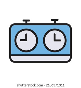 Chess clock Isolated Vector icon which can easily modify or edit
