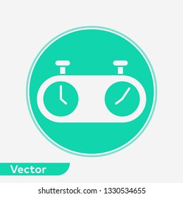 Chess clock vector icon sign symbol