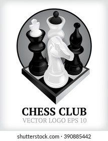 Chess Club Logo Vector