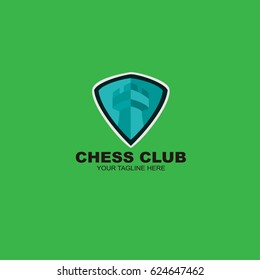 Chess Club Logo Vector Illustration