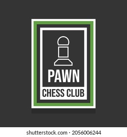 Chess Club Logo Vector Image