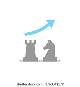 Chess colored icon. Simple colored element illustration. Chess concept symbol design from Business strategy set. Can be used for web and mobile