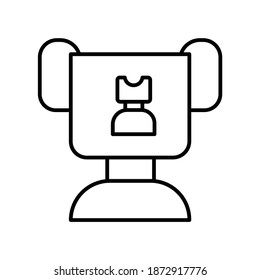 Chess Competition Trophy line icon