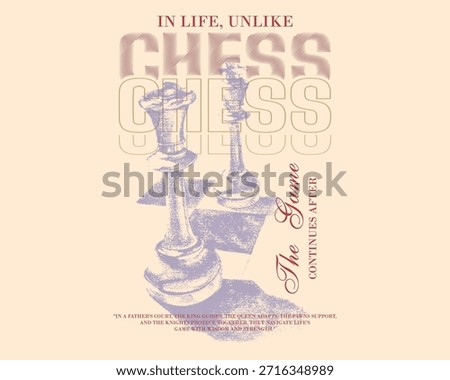 Chess Creative Graphic Tee Designs, Vector Graphic Streetwear T-shirt Design,  Urban Style Chess Typography, Chess retro halftone dot pattern, Custom Text T-Shirt Designs, Abstract Designs
