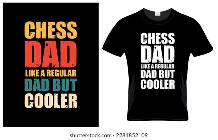 Chess dad lover father's day vintage t-shirt design