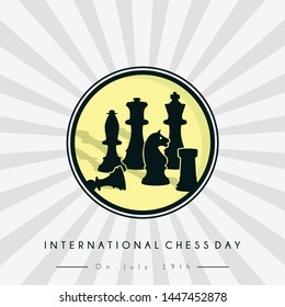 Chess Day Vector Design with Chess Icon