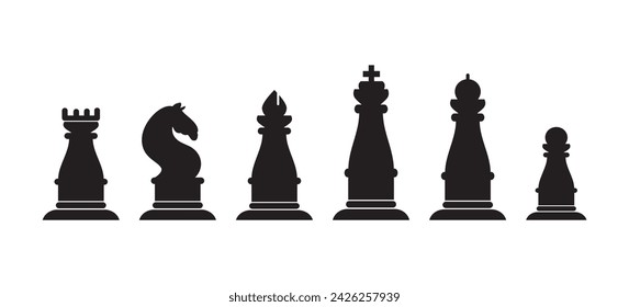 Chess design logo template illustration