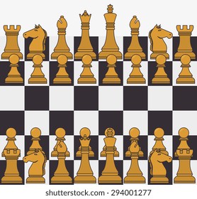 Chess design, vector illustration eps 10.