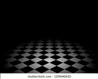 Chess diagonal floor perspective background