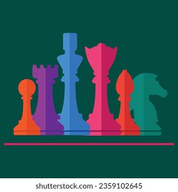 Chess Equipment's Vector Illustration EPS