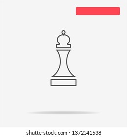 Chess figure icon. Vector concept illustration for design.