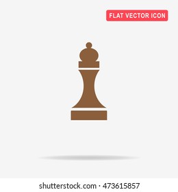 Chess figure icon. Vector concept illustration for design.