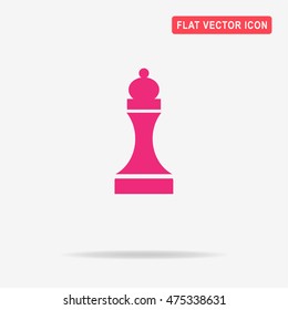 Chess figure icon. Vector concept illustration for design.