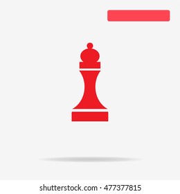 Chess figure icon. Vector concept illustration for design.