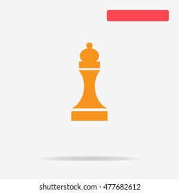 Chess figure icon. Vector concept illustration for design.