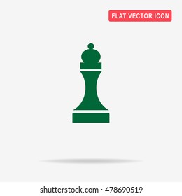Chess figure icon. Vector concept illustration for design.