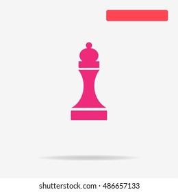 Chess figure icon. Vector concept illustration for design.