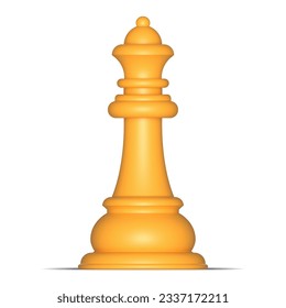 chess figure isolated. chess Queen. Vector illustration