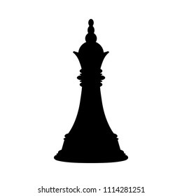 Chess figure piece. Tournament game. Vector illustration.