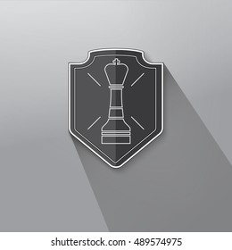 Chess Figure Vector Design Element for Your Business Message