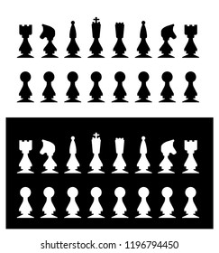 Chess figures (black and white)