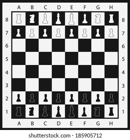 Chess figures illustration vector