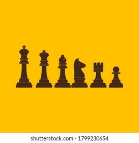 chess figures. illustration for web and mobile design.