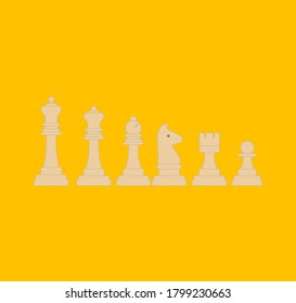 chess figures. illustration for web and mobile design.