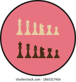 chess figures. illustration for web and mobile design.