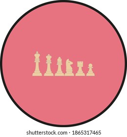 chess figures. illustration for web and mobile design.