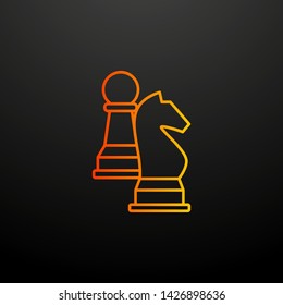 chess figures nolan icon. Elements of startup set. Simple icon for websites, web design, mobile app, info graphics