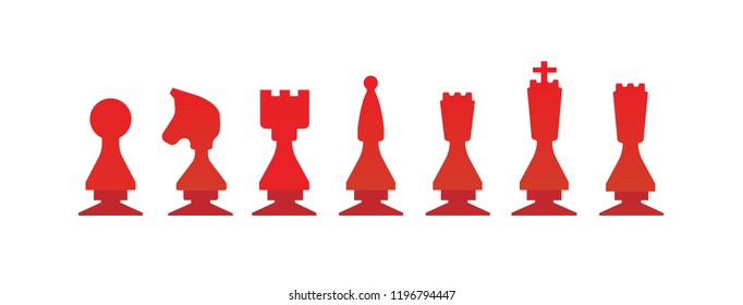 chess figures (red)