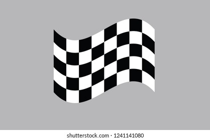 Chess flag race competition symbol