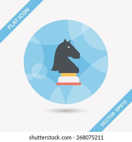 chess flat icon with long shadow,eps10